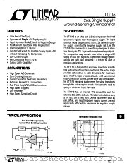 LT1116C datasheet pdf Linear Technology