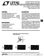 LF356 datasheet pdf Linear Technology
