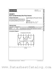 CD4007CN datasheet pdf Fairchild Semiconductor
