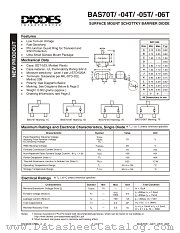 BAS70-05T-7 datasheet pdf Diodes
