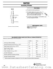 BAT85 datasheet pdf General Semiconductor