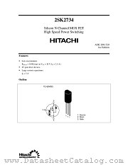 2SK2734 datasheet pdf Hitachi Semiconductor