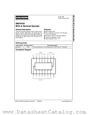 DM7442 datasheet pdf Fairchild Semiconductor