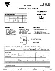 SI1031X datasheet pdf Vishay