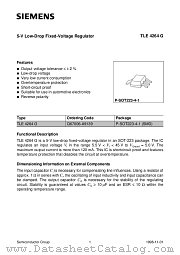 TLE4264G datasheet pdf Siemens