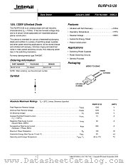RURP15120 datasheet pdf Intersil