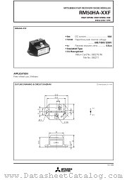 RM50 datasheet pdf Mitsubishi Electric Corporation