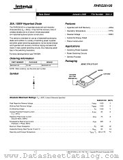 RHRG30100 datasheet pdf Intersil