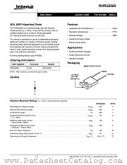 RHRG5060 datasheet pdf Intersil