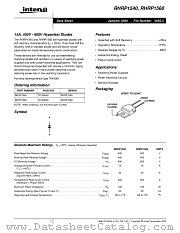 RHRP1540 datasheet pdf Intersil