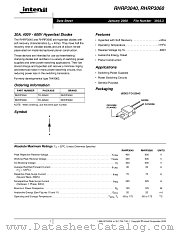 RHRP3060 datasheet pdf Intersil