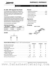 RHRP860CC datasheet pdf Intersil
