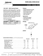 RHRU150100 datasheet pdf Intersil