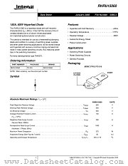 RHRU15060 datasheet pdf Intersil