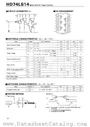 74LS14 datasheet pdf Hitachi Semiconductor