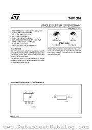 74V1G07C datasheet pdf ST Microelectronics