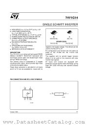 74V1G14S datasheet pdf ST Microelectronics