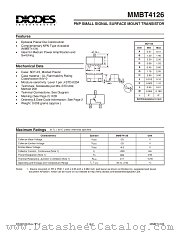 MMBT4126-7 datasheet pdf Diodes