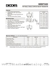 MMSTA92-7 datasheet pdf Diodes