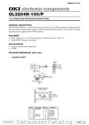 OL3204N-100 datasheet pdf OKI electronic eomponets