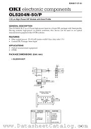OL5204N-50 datasheet pdf OKI electronic eomponets