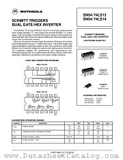 SN54-74LS13 datasheet pdf ON Semiconductor