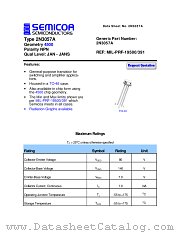 2N3057A datasheet pdf Semicoa Semiconductor