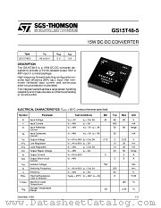 GS15T48-5 datasheet pdf ST Microelectronics