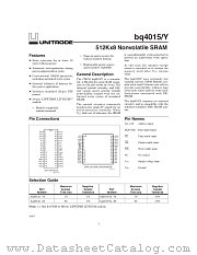 BQ4015MA-85N datasheet pdf Texas Instruments