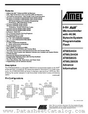 AT90LS8535-4PC datasheet pdf Atmel