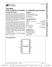 ADC0806 datasheet pdf National Semiconductor