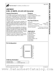 ADC08351CIMTCX datasheet pdf National Semiconductor