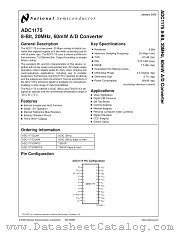 ADC1175CIMTCX datasheet pdf National Semiconductor