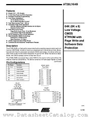 AT28LV64B-25SI datasheet pdf Atmel