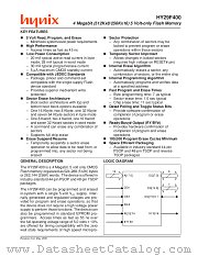 HY29F400TG70 datasheet pdf Hynix Semiconductor