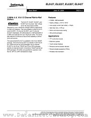 EL5127CYZ-T13 datasheet pdf Intersil
