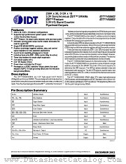 IDT71V65803S133PFI datasheet pdf IDT