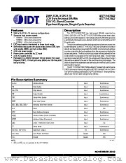 IDT71V67602166BG datasheet pdf IDT