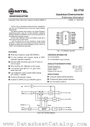 SL1710 datasheet pdf Mitel Semiconductor