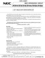 UPD750104GBA datasheet pdf NEC