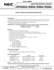 UPD78363AGF datasheet pdf NEC