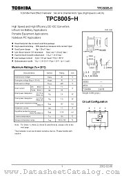 TPC8005-H datasheet pdf TOSHIBA