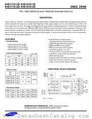 K4E151611 datasheet pdf Samsung Electronic