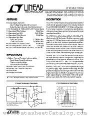 LT1014IN datasheet pdf Linear Technology