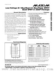 MAX4692EBE-T datasheet pdf MAXIM - Dallas Semiconductor