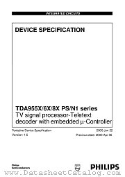 TDA956X datasheet pdf Philips