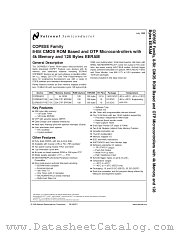 COP8SEC516M datasheet pdf National Semiconductor