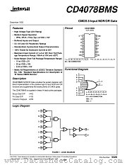 CD4078BM datasheet pdf Intersil
