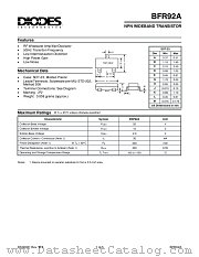 BFR92A datasheet pdf Diodes