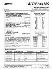 ACTS541HMSR datasheet pdf Intersil